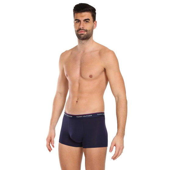 3PACK Boxers para homem Tommy Hilfiger azul escuro (1U87903842 409)