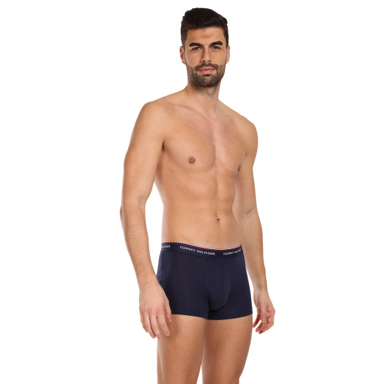 3PACK Boxers para homem Tommy Hilfiger azul escuro (1U87903842 409)