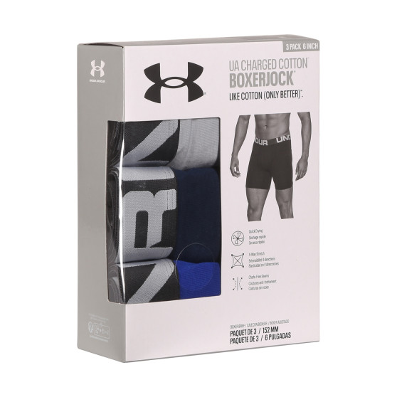 3PACK Boxers para homem Under Armour multicolorido (1363617 400)