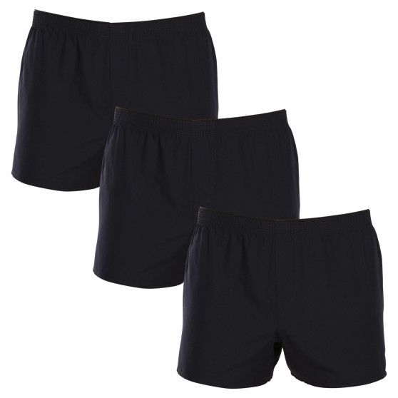 3PACK Boxers para homem Nedeto azul escuro (3NDTT002)