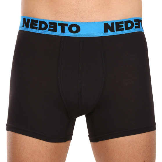 3PACK Boxers para homem Nedeto preto (3NB002)