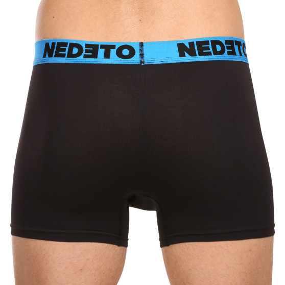 3PACK Boxers para homem Nedeto preto (3NB002)