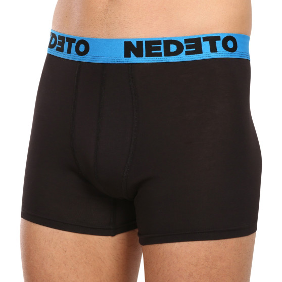 5PACK Boxers para homem Nedeto preto (5NB002b)