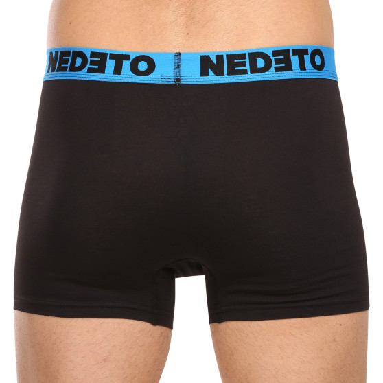 5PACK Boxers para homem Nedeto preto (5NB002b)