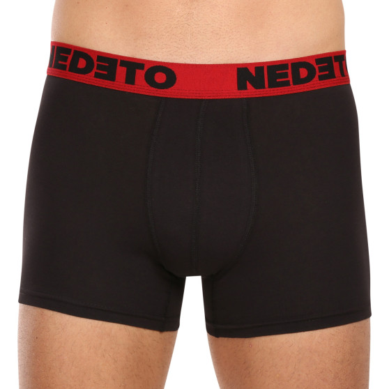 5PACK Boxers para homem Nedeto preto (5NB002b)