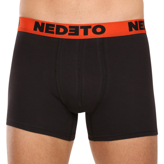 5PACK Boxers para homem Nedeto preto (5NB002b)