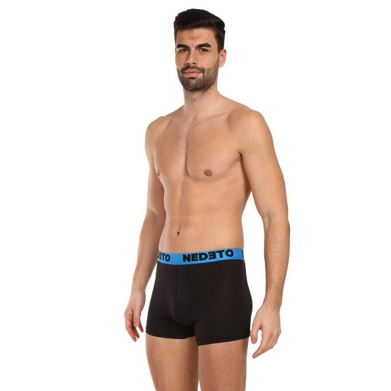 5PACK Boxers para homem Nedeto preto (5NB002b)