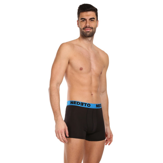 5PACK Boxers para homem Nedeto preto (5NB002b)