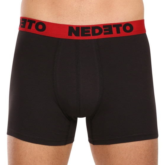 7PACK Boxers para homem Nedeto preto (7NB002b)