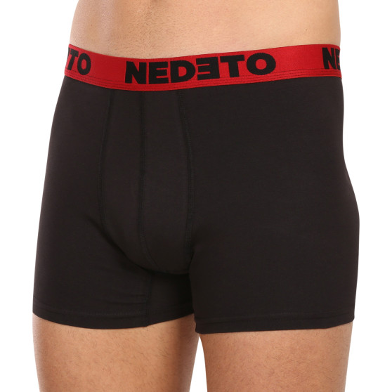 7PACK Boxers para homem Nedeto preto (7NB002b)