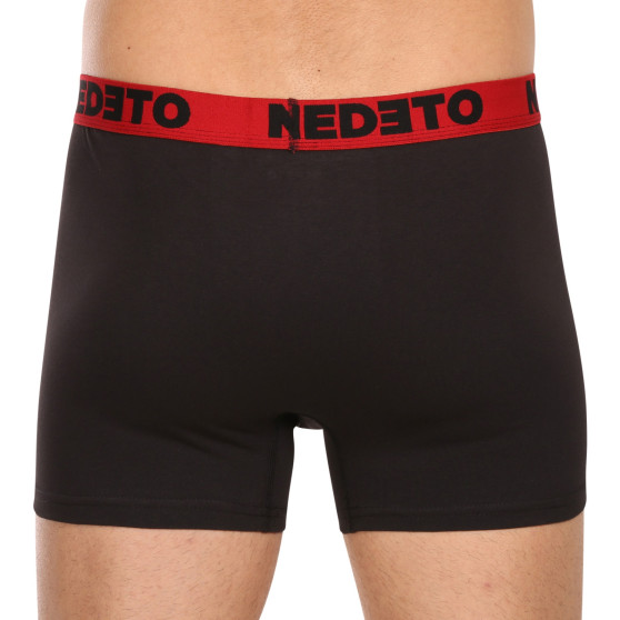 7PACK Boxers para homem Nedeto preto (7NB002b)