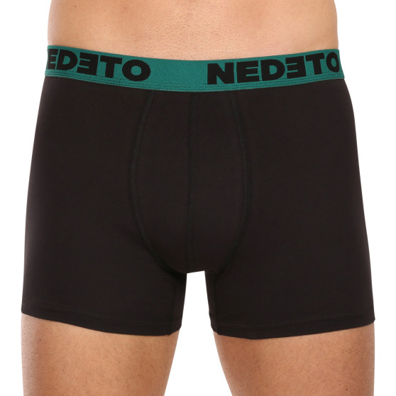 7PACK Boxers para homem Nedeto preto (7NB002b)