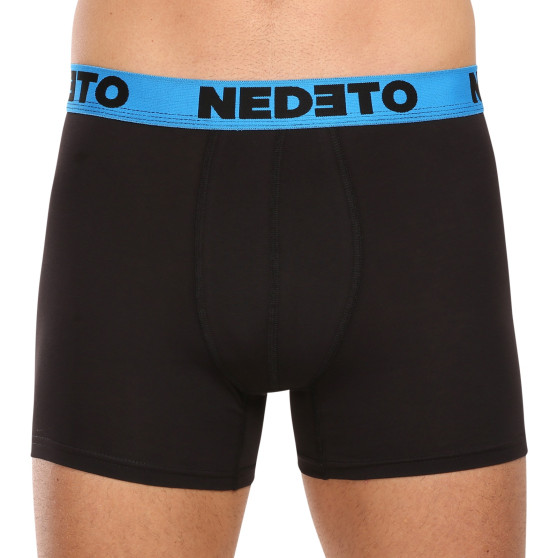 7PACK Boxers para homem Nedeto preto (7NB002b)