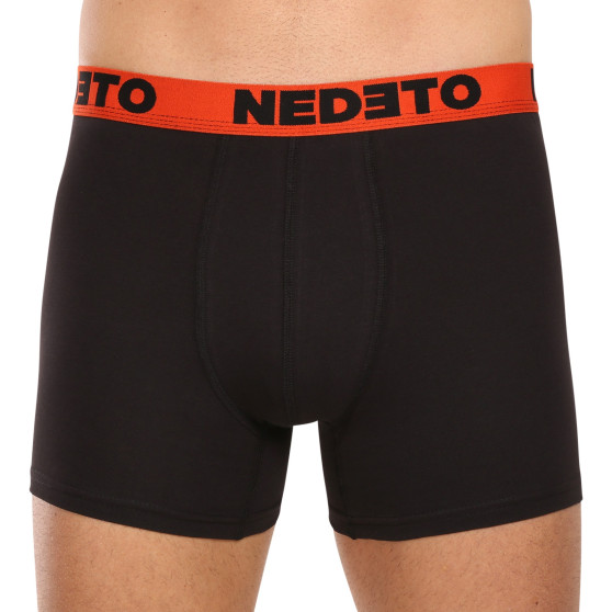 7PACK Boxers para homem Nedeto preto (7NB002b)