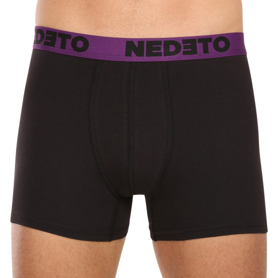 7PACK Boxers para homem Nedeto preto (7NB002b)