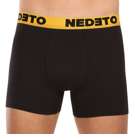 7PACK Boxers para homem Nedeto preto (7NB002b)