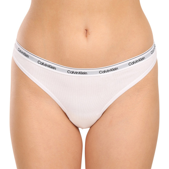 3PACK Tanga para mulher Calvin Klein multicolorido (QD5209E-MPI)