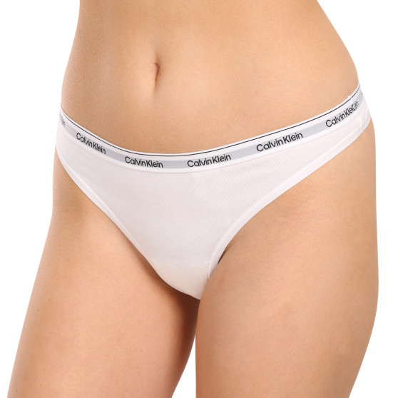 3PACK Tanga para mulher Calvin Klein multicolorido (QD5209E-MPI)