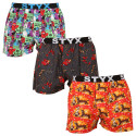 3PACK Boxers para homem Styx arte esportes borracha multicolorido (3B15245)