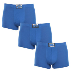 3PACK Boxers para homem Styx borracha clássica azul (3Q1167)