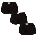 3PACK Boxers para mulher Styx borracha clássica preto (3K0960)