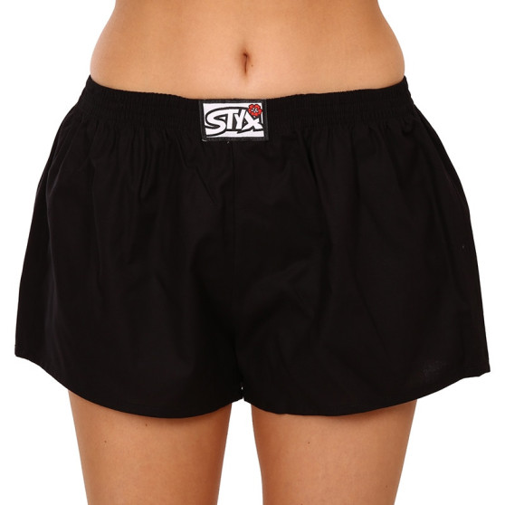 3PACK Boxers para mulher Styx borracha clássica preto (3K0960)