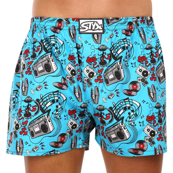 3PACK Boxers para homem Styx arte clássico borracha tamanho grande multicolorido (3E15846)