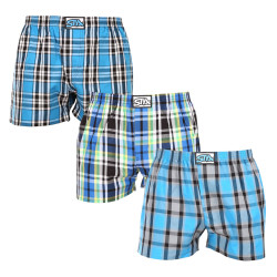 3PACK Boxers para homem Styx borracha clássica multi-coloured (3A100920)