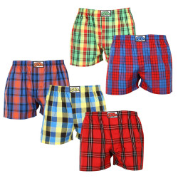 5PACK Boxers para homem Styx borracha clássica multi-coloured (5A100118)