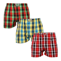 3PACK Boxers para homem Styx borracha clássica multi-coloured (3A093338)