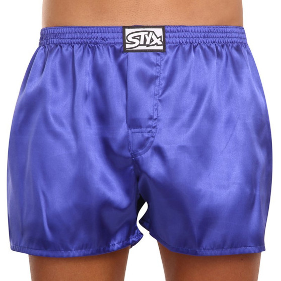 3PACK Boxers para homem Styx borracha clássica cetim multicolorido (3C06609)