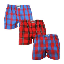 3PACK Boxers para homem Styx borracha clássica multi-coloured (3A100116)