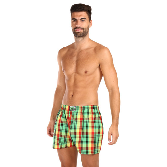 3PACK Boxers para homem Styx borracha clássica multi-coloured (3A100618)