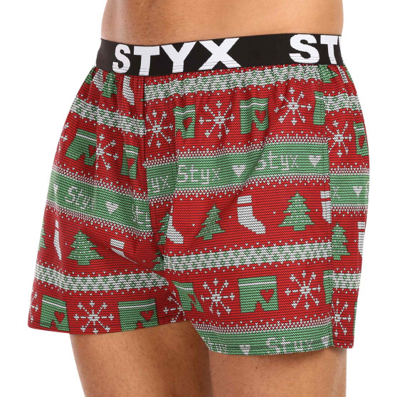 3PACK Boxers para homem Styx arte esportes borracha multicolorido (3B16826)