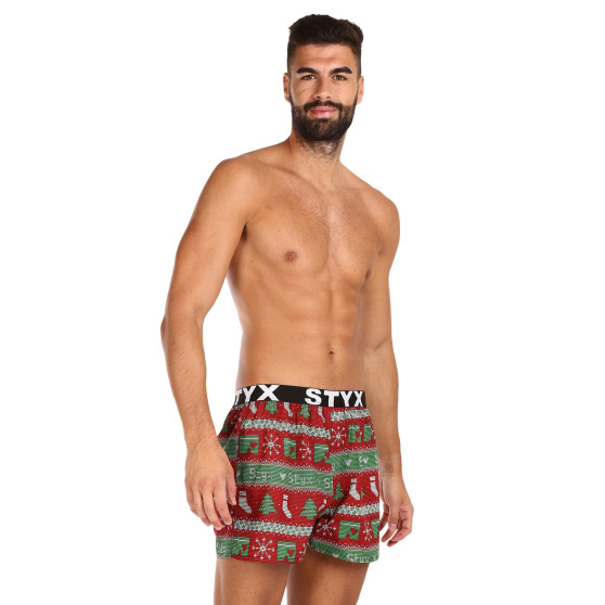 3PACK Boxers para homem Styx arte esportes borracha multicolorido (3B16826)