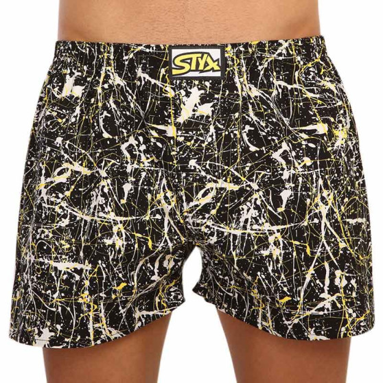 3PACK Boxers para homem Styx arte clássica borracha multicolorido (3A11635)