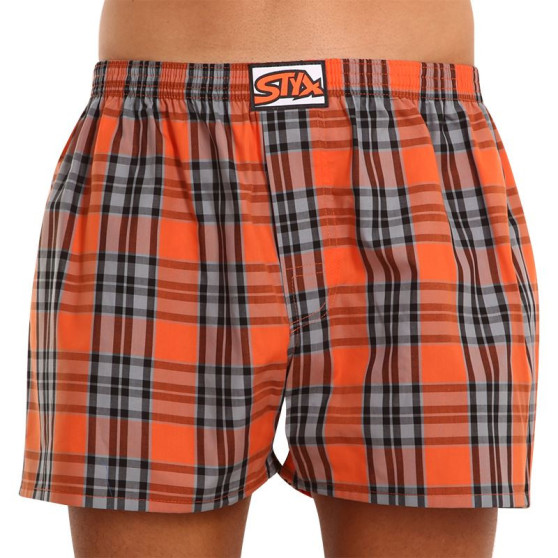 3PACK Boxers para homem Styx borracha clássica multi-coloured (3A092613)