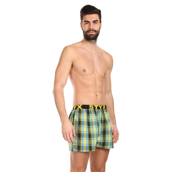 Boxers para homem Styx desporto elástico multicolorido (B1021)