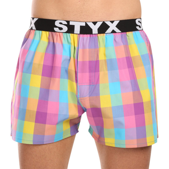 Boxers para homem Styx desporto elástico multicolorido (B1028)