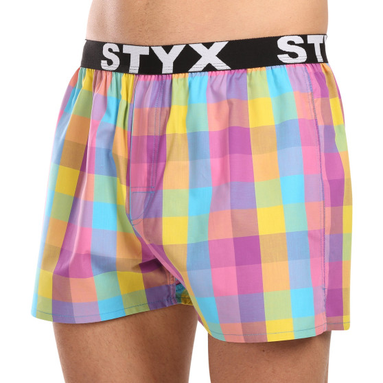 Boxers para homem Styx desporto elástico multicolorido (B1028)