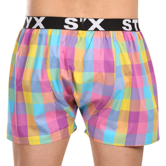 Boxers para homem Styx desporto elástico multicolorido (B1028)