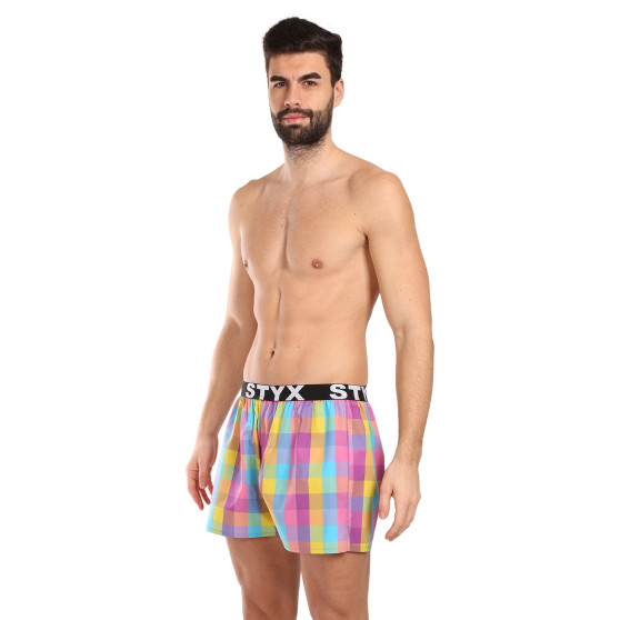 Boxers para homem Styx desporto elástico multicolorido (B1028)