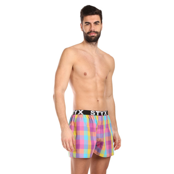 Boxers para homem Styx desporto elástico multicolorido (B1028)