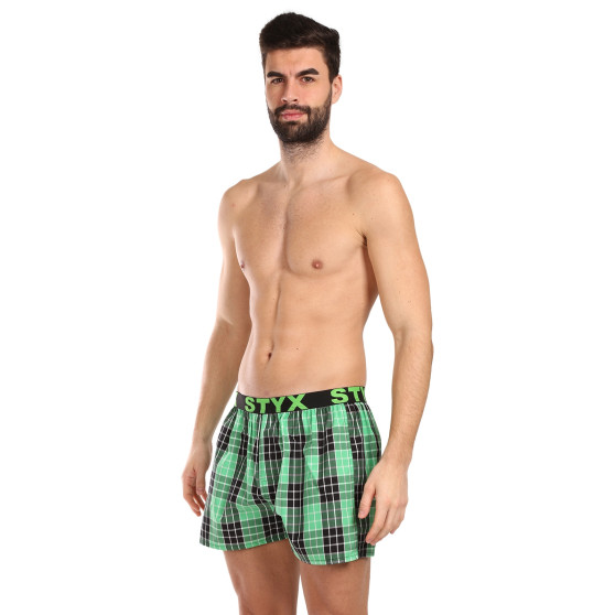 Boxers para homem Styx desporto elástico multicolorido (B1029)