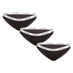 3PACK cuecas para mulher Calvin Klein preto (QD3588E-001)