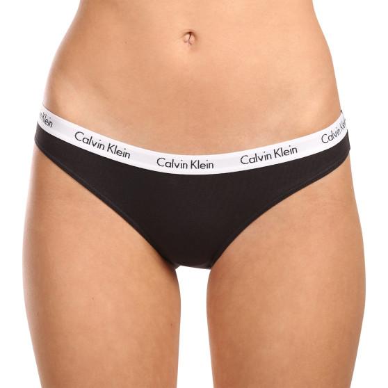 3PACK cuecas para mulher Calvin Klein preto (QD3588E-001)