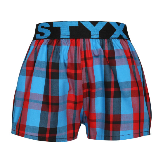 Boxers para crianças Styx desporto elástico multicolorido (BJ1013)