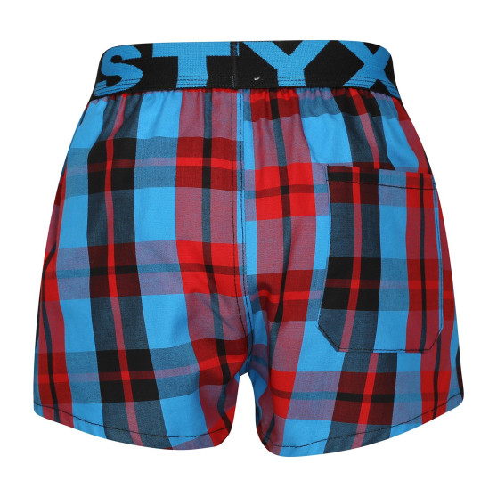 Boxers para crianças Styx desporto elástico multicolorido (BJ1013)