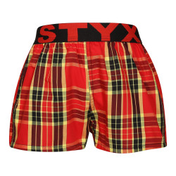 Boxers para crianças Styx desporto elástico multicolorido (BJ1014)