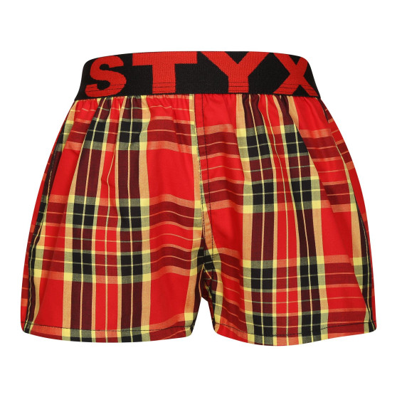 Boxers para crianças Styx desporto elástico multicolorido (BJ1014)